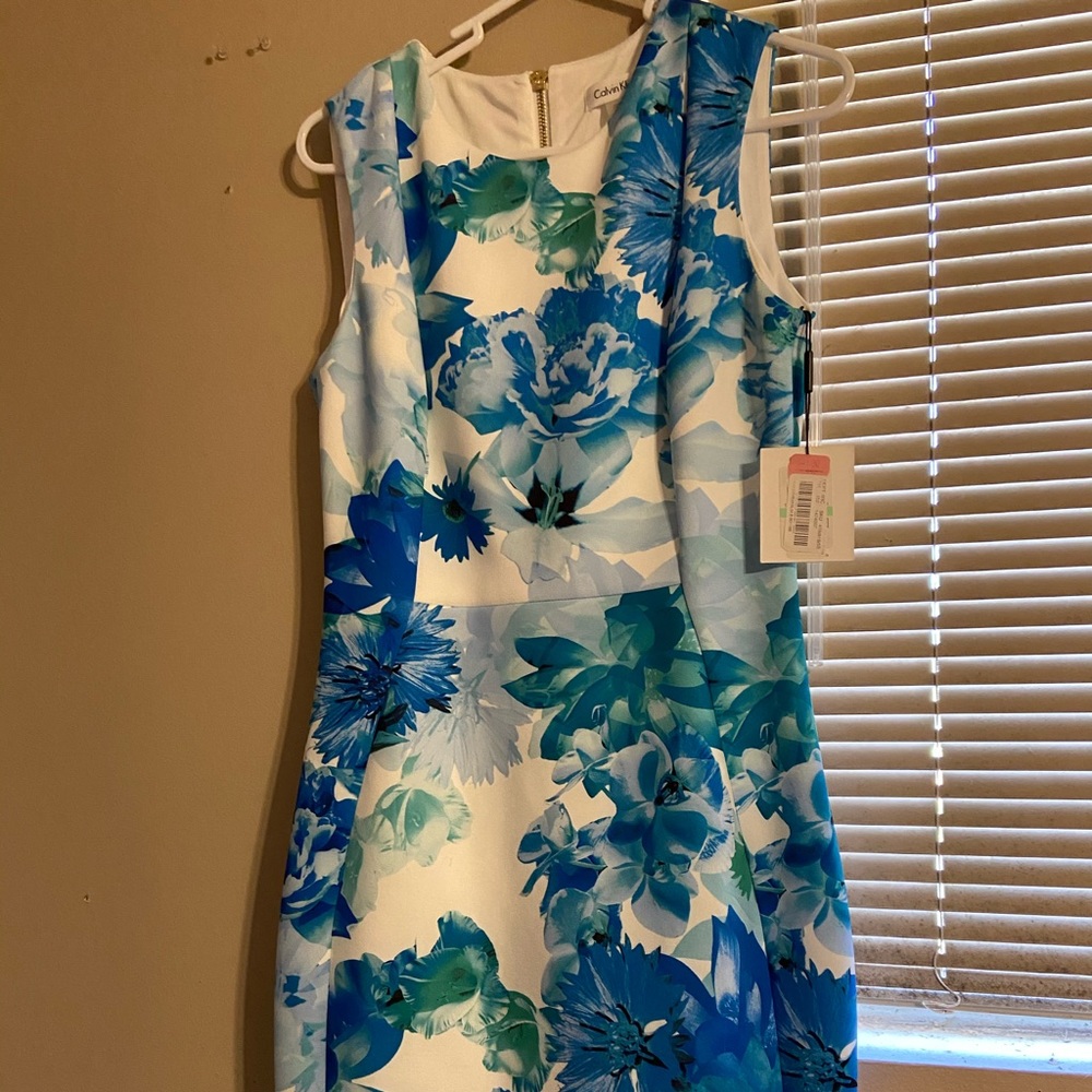NWT Calvin Klein floral dress great for